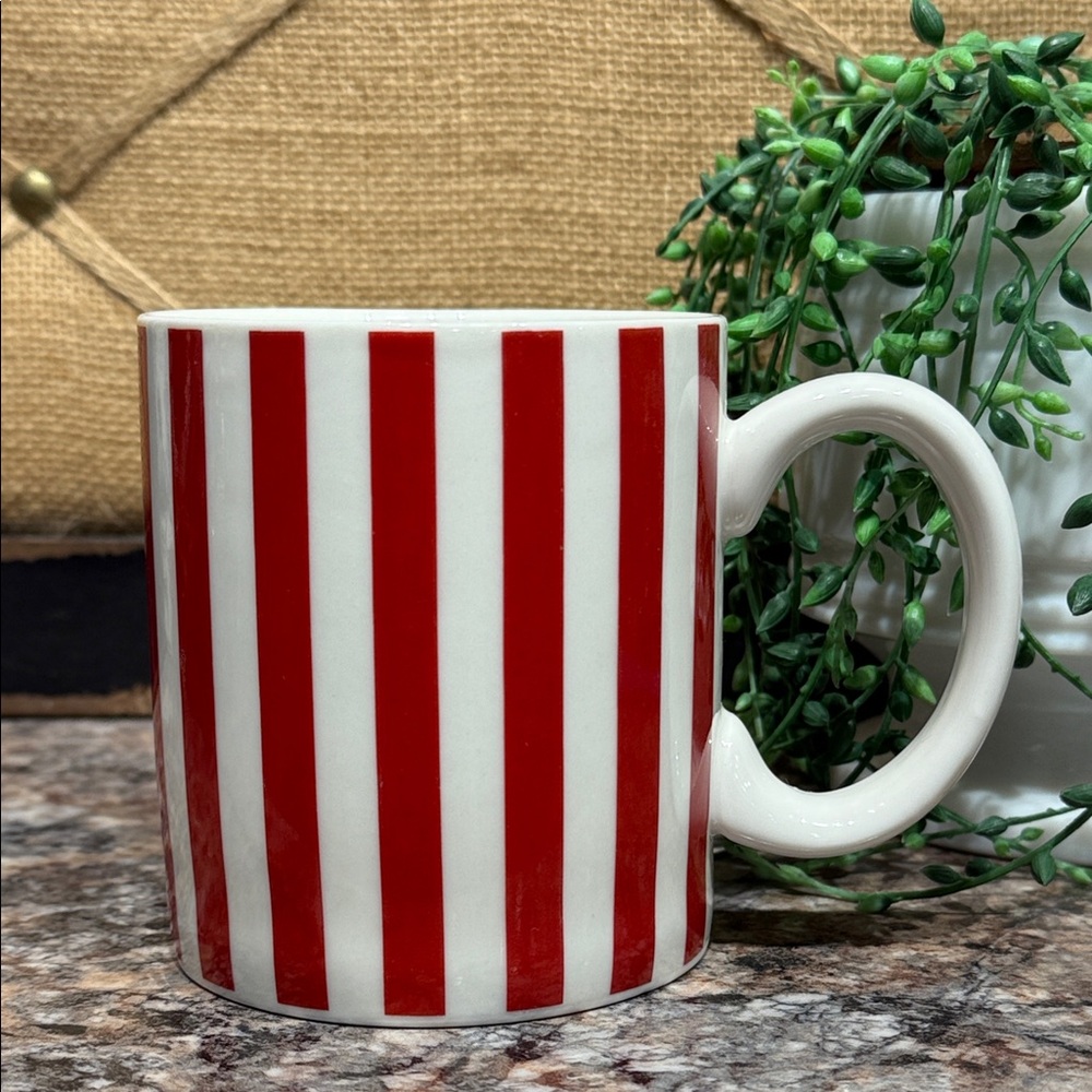 Temp-Tations Red and White Striped Mug